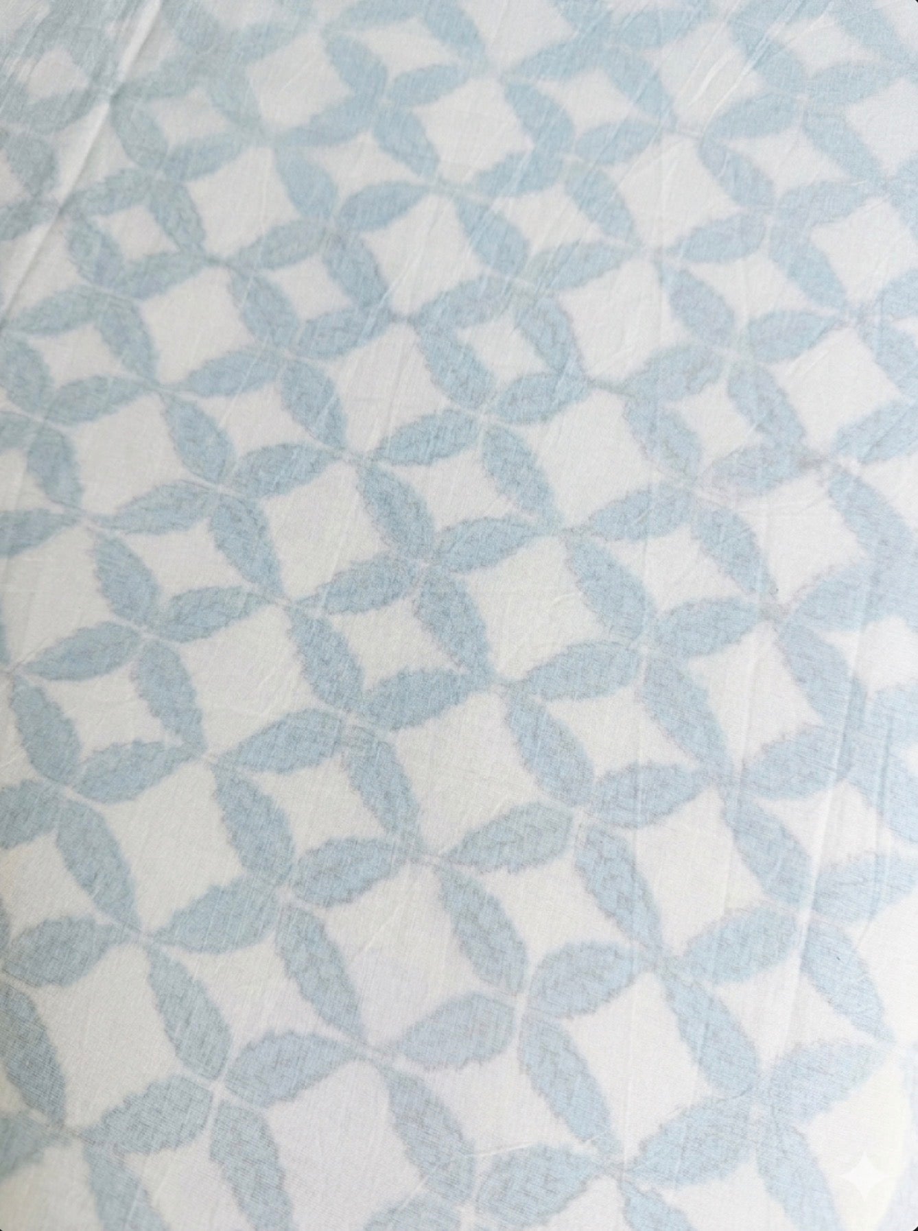 Infinite bloom hand-block printed cotton dohar