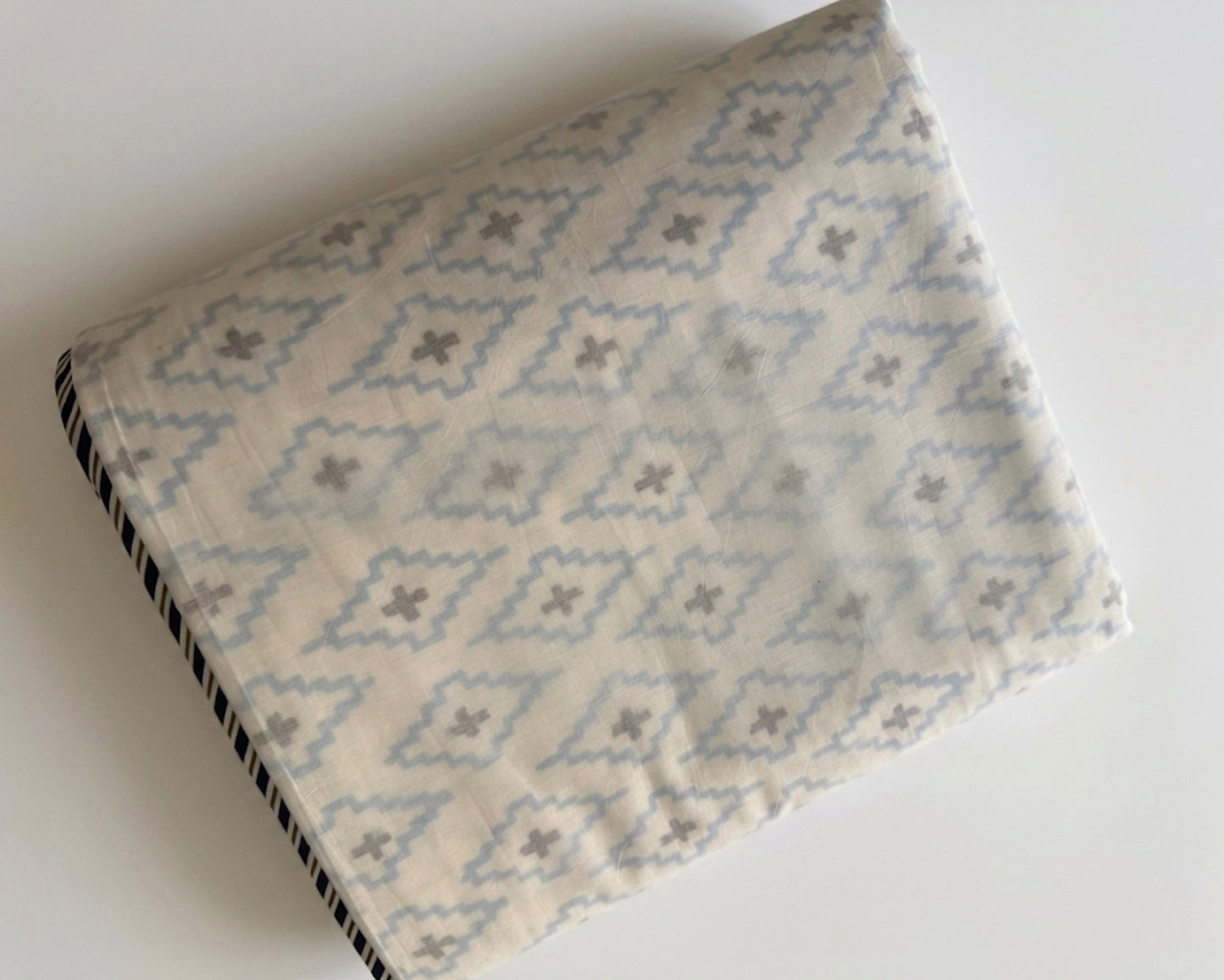 Geometric Buta Hand-Block Printed Cotton Dohar