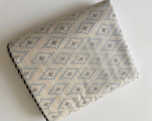 Geometric Buta Hand-Block Printed Cotton Dohar